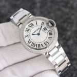 TW Factory Cartier Ballon Bleu De Quartz Movement White Dial Lady Watch